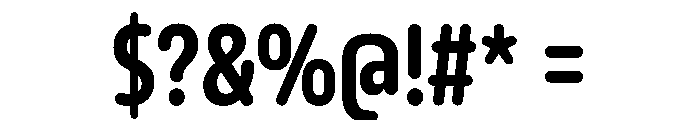 October Compressed Telugu Heavy Font OTHER CHARS