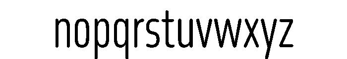 October Compressed Telugu Light Font LOWERCASE