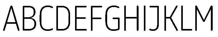 October Condensed Devanagari ExtraLight Font UPPERCASE