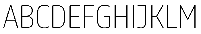October Condensed Devanagari Thin Font UPPERCASE