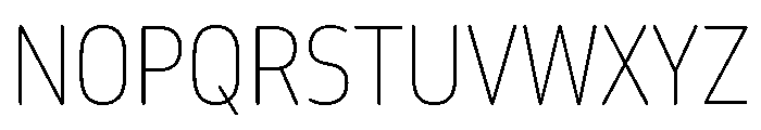 October Condensed Devanagari Thin Font UPPERCASE