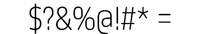 October Condensed Gujarati ExtraLight Font OTHER CHARS