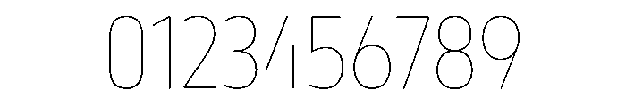 October Condensed Gujarati Hairline Font OTHER CHARS