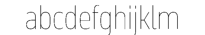 October Condensed Gujarati Hairline FONT