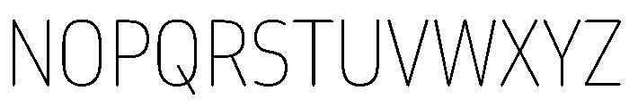 October Condensed Gujarati Thin Font UPPERCASE