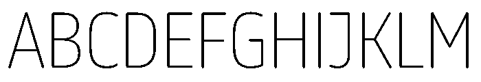 October Condensed Kannada Thin Font UPPERCASE