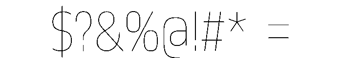 October Condensed Meetei Mayek Hairline Font OTHER CHARS