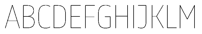 October Condensed Odia Hairline Font UPPERCASE