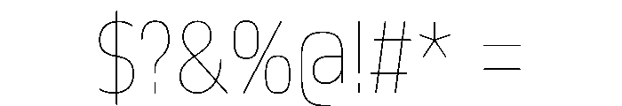 October Condensed Ol Chiki Hairline Font OTHER CHARS