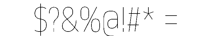 October Condensed Tamil Hairline Font OTHER CHARS