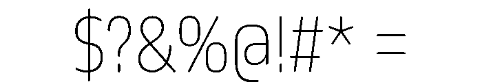 October Condensed Telugu Thin Font OTHER CHARS