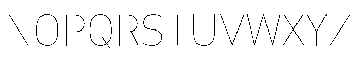 October Devanagari Hairline Font UPPERCASE