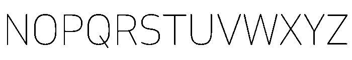 October Devanagari Thin Font UPPERCASE