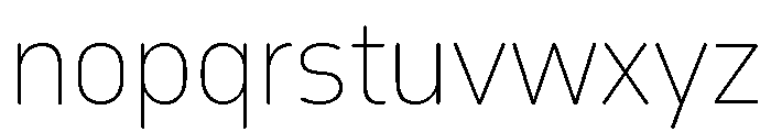 October Devanagari Thin Font LOWERCASE