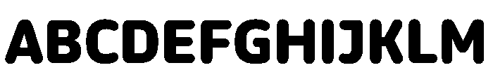 October Gurmukhi Black Font UPPERCASE