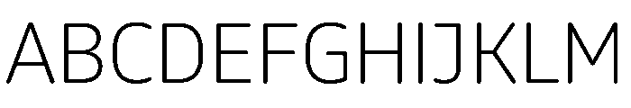 October Gurmukhi ExtraLight Font UPPERCASE
