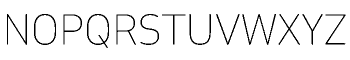October Gurmukhi Thin Font UPPERCASE