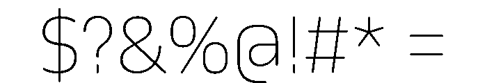 October Kannada Thin Font OTHER CHARS