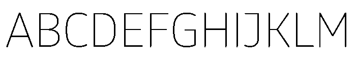 October Kannada Thin Font UPPERCASE