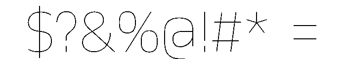 October Meetei Mayek Hairline Font OTHER CHARS