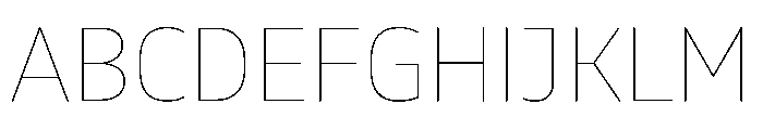 October Ol Chiki Hairline Font UPPERCASE