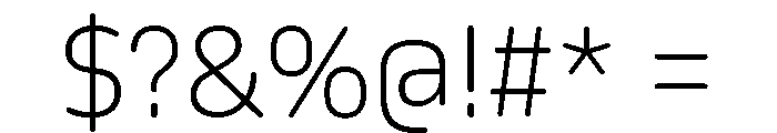 October Tamil ExtraLight Font OTHER CHARS