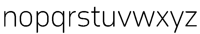 October Tamil ExtraLight Font LOWERCASE