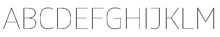 October Tamil Hairline Font UPPERCASE