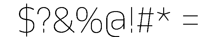 October Tamil Thin Font OTHER CHARS