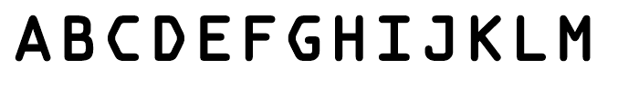 OCR A Tribute Bold Monospaced Font UPPERCASE