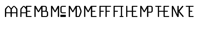 OCRX Accessory Font LOWERCASE