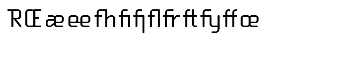 OCRX Accessory Font LOWERCASE
