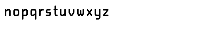 OCRX Compressed Bold Font LOWERCASE