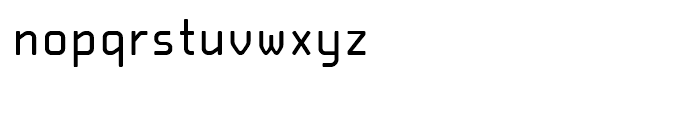 OCRX Compressed Font LOWERCASE
