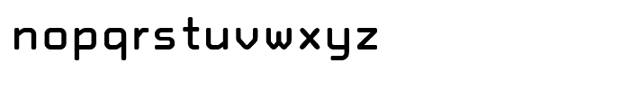 OCRX Extended Bold Font LOWERCASE