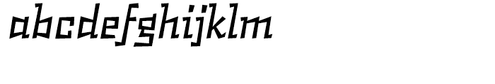 Occupant Gothic Italic Font LOWERCASE