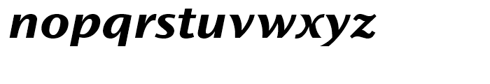 Ocean Sans Bold Extended Italic Font LOWERCASE
