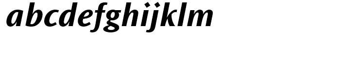 Ocean Sans Bold Semi Extended Italic Font LOWERCASE