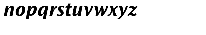 Ocean Sans Bold Semi Extended Italic Font LOWERCASE