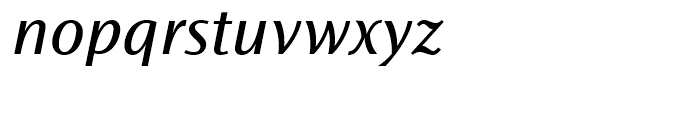 Ocean Sans Book Semi Extended Italic Font LOWERCASE