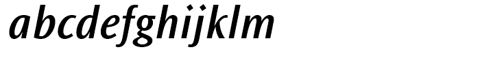 Ocean Sans Semi Bold Italic Font LOWERCASE