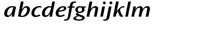 Ocean Sans SemiBold Extended Italic Font LOWERCASE