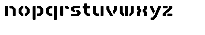 Octa Stencil Reg Font LOWERCASE