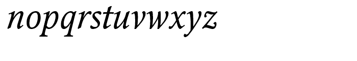 Octava Italic Font LOWERCASE