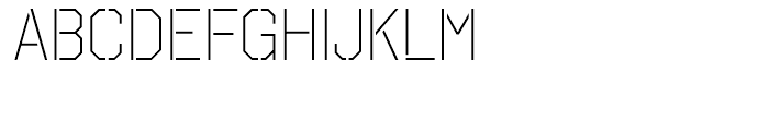 Octin Stencil Light Font UPPERCASE