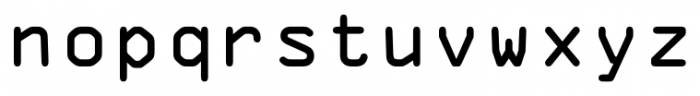 OCR-A Std Medium Font LOWERCASE