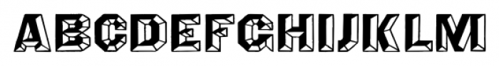 OctagonFrench Regular Font LOWERCASE