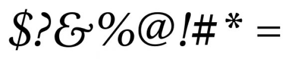 Octava Italic Font OTHER CHARS