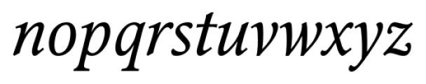 Octava Italic Font LOWERCASE