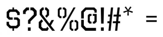 Octin Stencil Regular Font OTHER CHARS